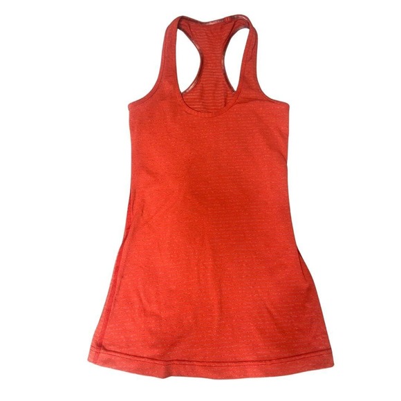 lululemon athletica Tops - Lululemon Racerback‎ Red Stripe Tank Top Size 4